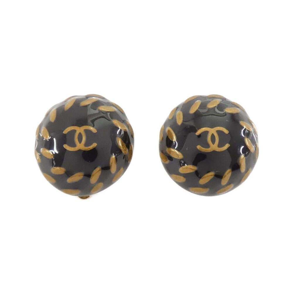 CHANEL Black Earrings